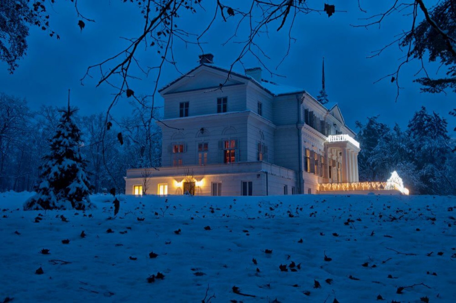 Castelul Regal Săvârșin - peisaj de iarnă