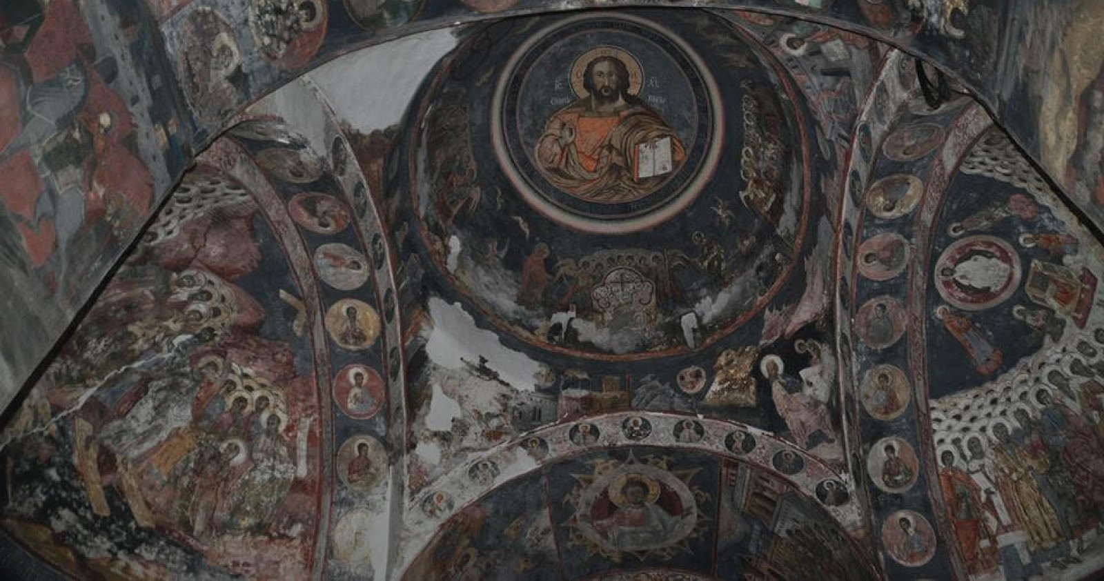 Mânăstirea Cerneţi - Icoane murale