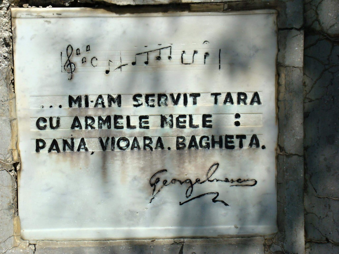 Casa George Enescu - Citat