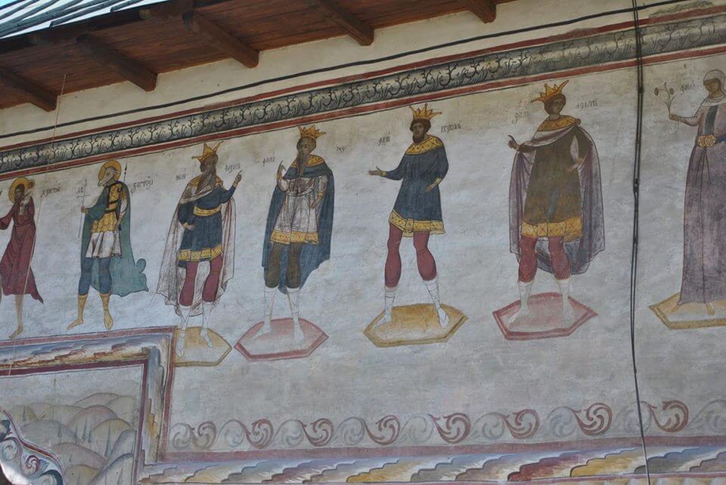 Mănăstirea Lainici - Picturi murale