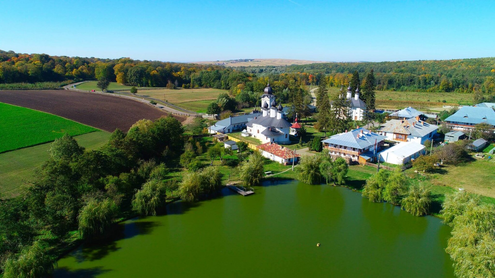 Mănăstirea Vorona - vedere din dronă