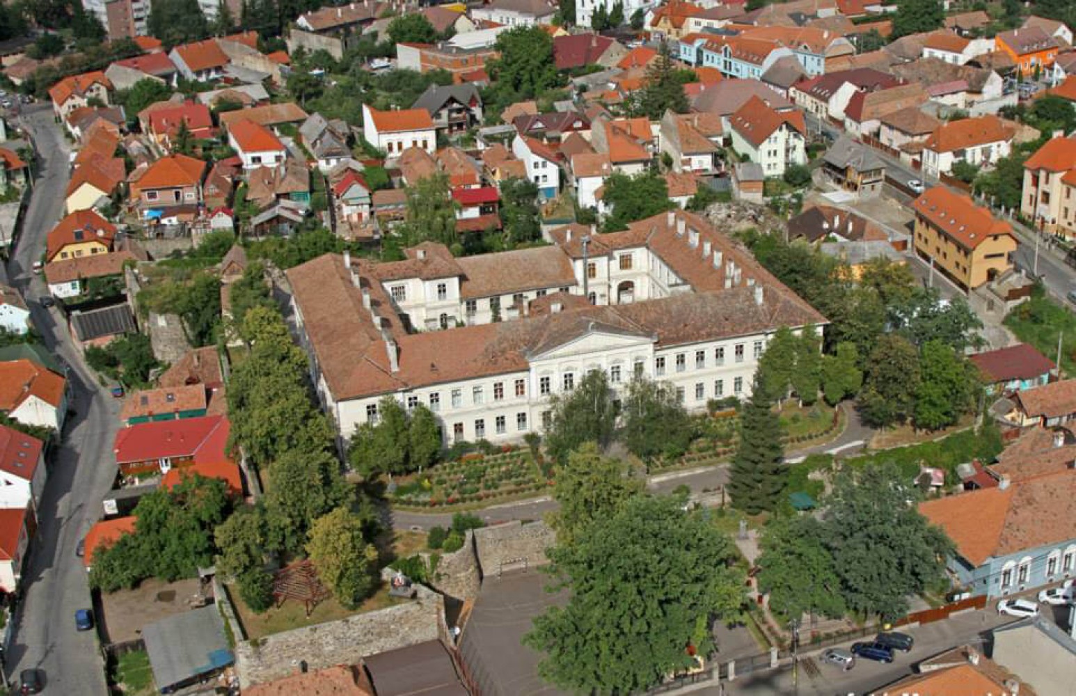 Cetatea Székely Támadt - vedere aeriană